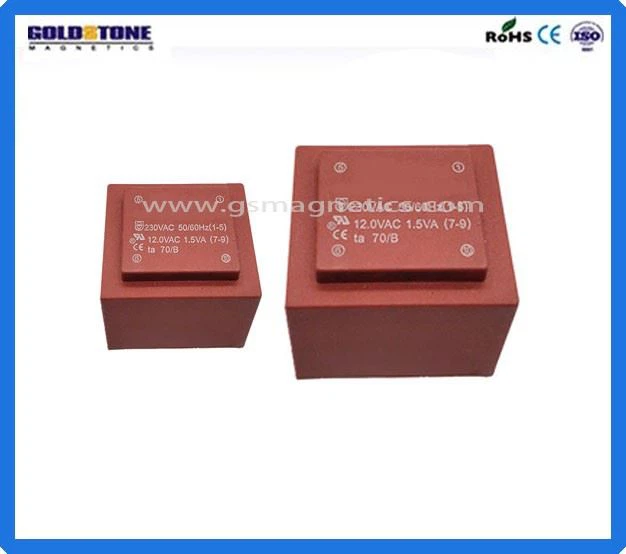 EI Pin Type Power Transformer Epoxy Encapsulated Transformer PCB Transformer Customization